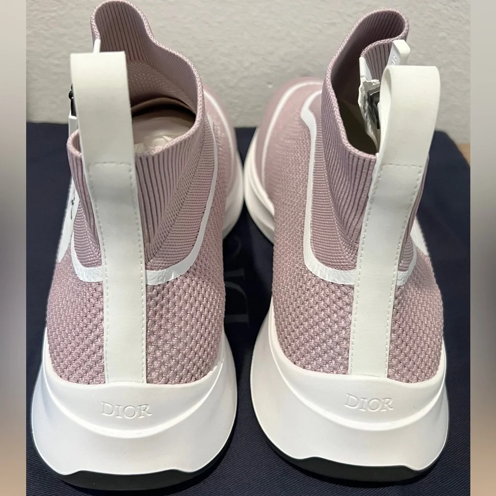 Dior Mens B25 Pink Sneakers - Picture 2 of 5